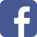 Facebook mit weissem «f» auf blauem Hintergrund.